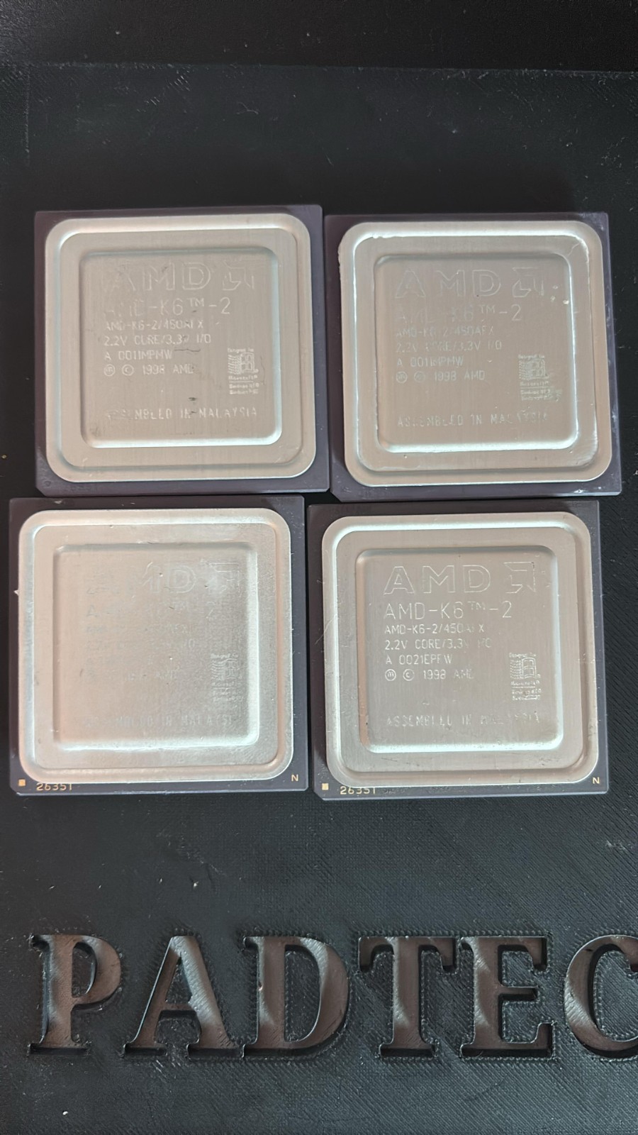AMD CPU K6 AMD-K6-2/450AFX 2.2V Core/3.3V Processor Tested