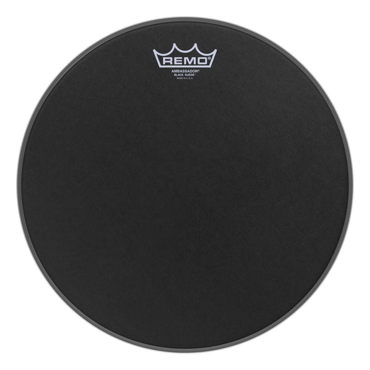 Remo Ambassador Black Suede Drumhead, 13"