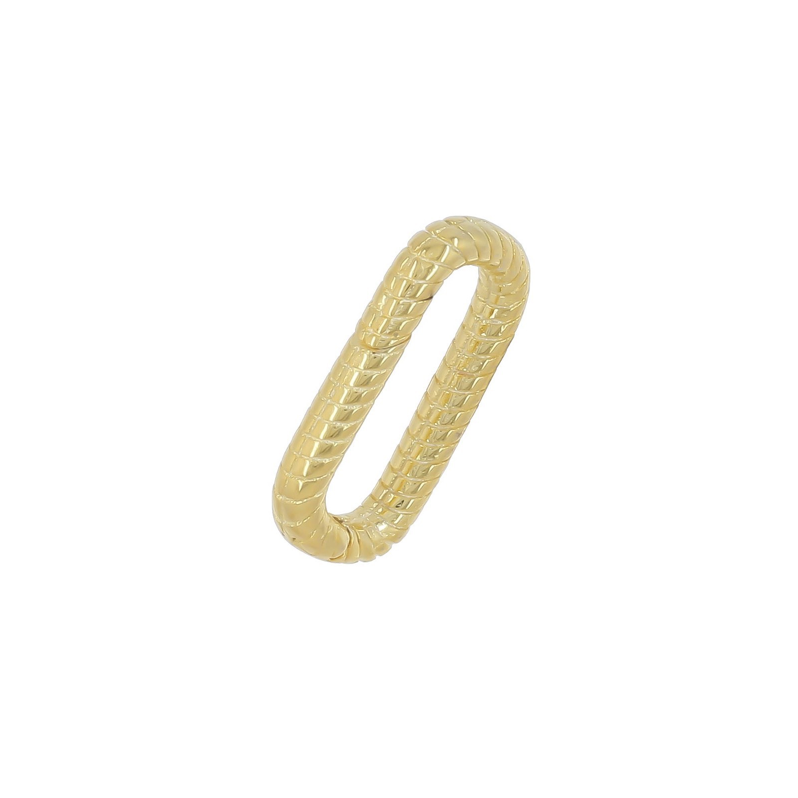 Gold Plated Sterling Silver Rectangle Shortener Enhancer Push Link Clasp #51888