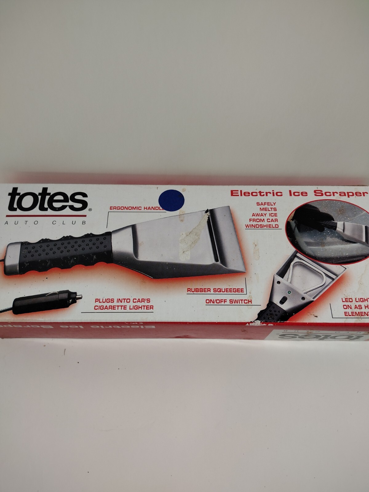 Totes Electric Ice Scraper new box Quick Easy Ice Removal from Auto Windshield