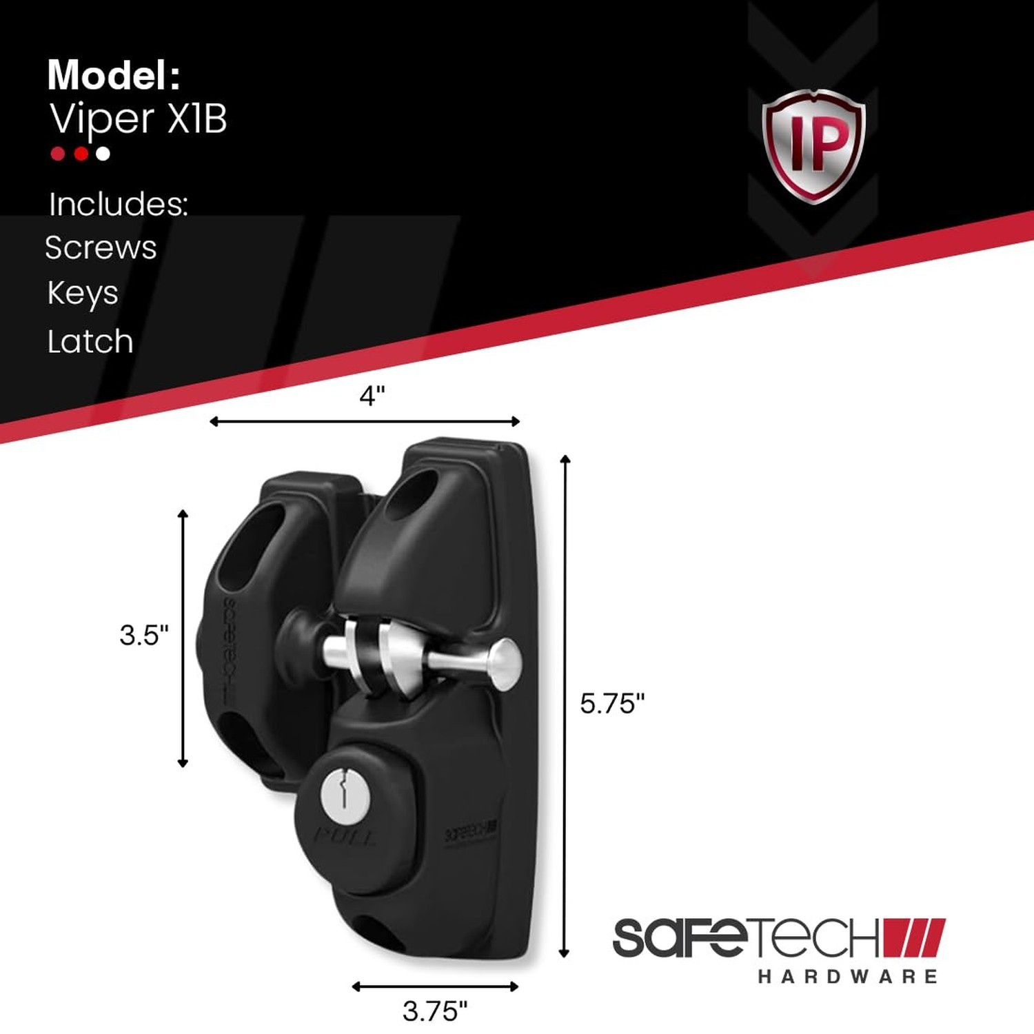 Safetech Hardware ViperX1 Gravity Gate Latch | One-Side Entry Keyed Lock | 2 ...
