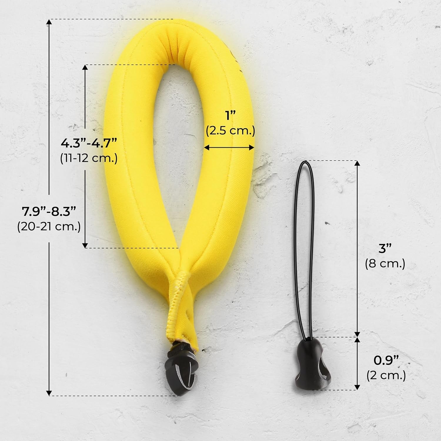 Bright Yellow Float Straps for Cameras 2-Pack