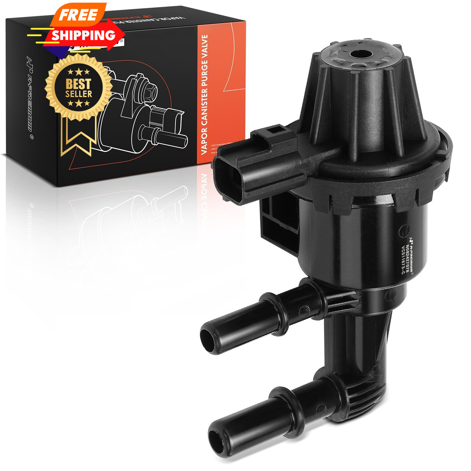 A-Premium Vapor Canister Purge Solenoid Valve Compatible with Ford 4.5 inches