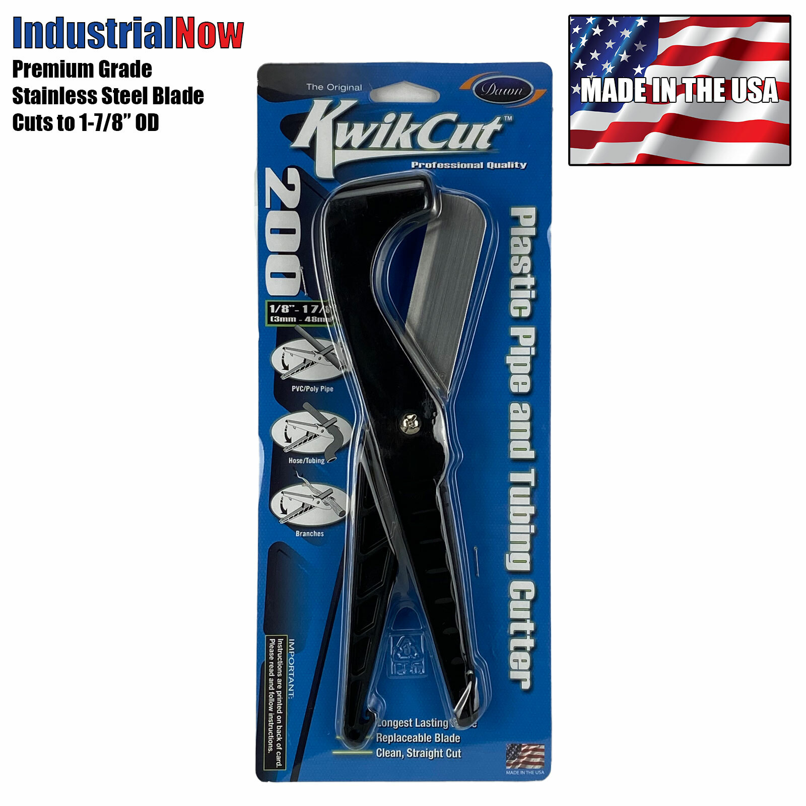 Dawn Industries - SS200 Kwikcut, 1-7/8 OD Multi-Purpose Hose Cutter SEE VIDEO