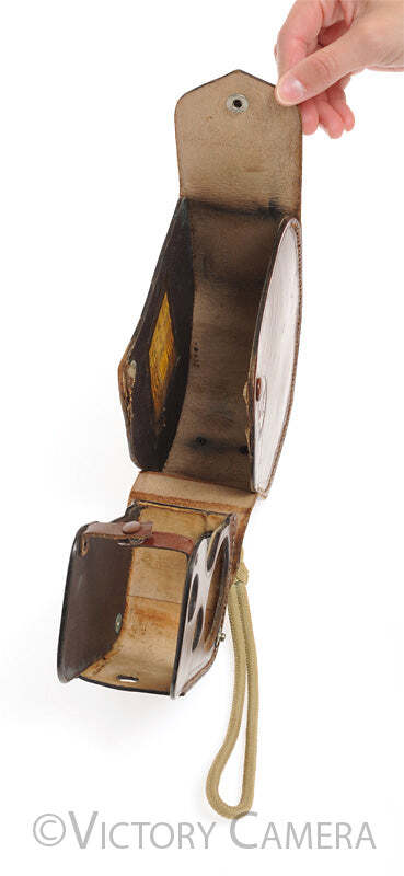 Bolex Brown Leather Ever Ready Case for B8 C8 [EXC]