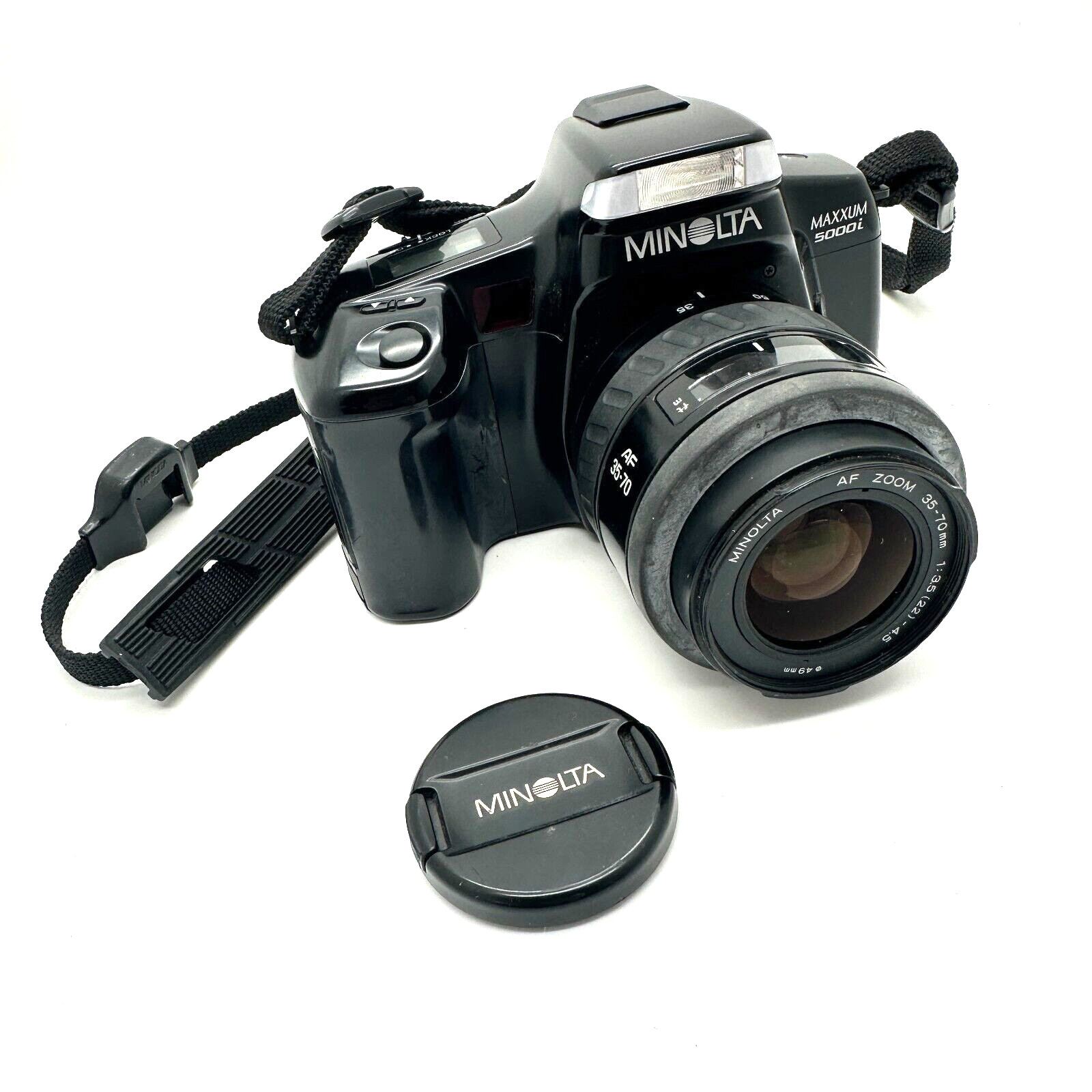 Minolta Maxxum 5000i 35mm SLR Film Camera 35-70mm zoom lens Parts Repair