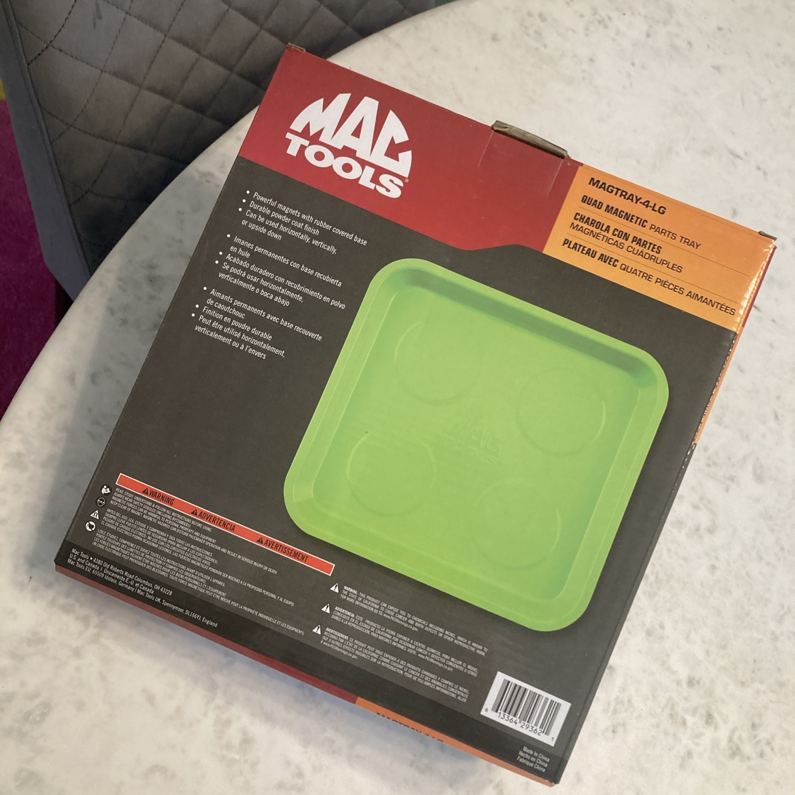 New Mac Tools Quad Magnetic Tray Green