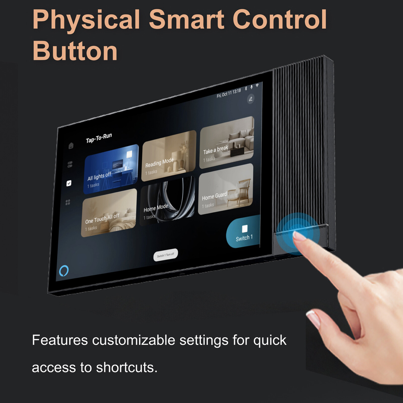 Tuya Wifi Control Panel Smart Home System ZigBee Gateway Bluetooth Music PlayeO4