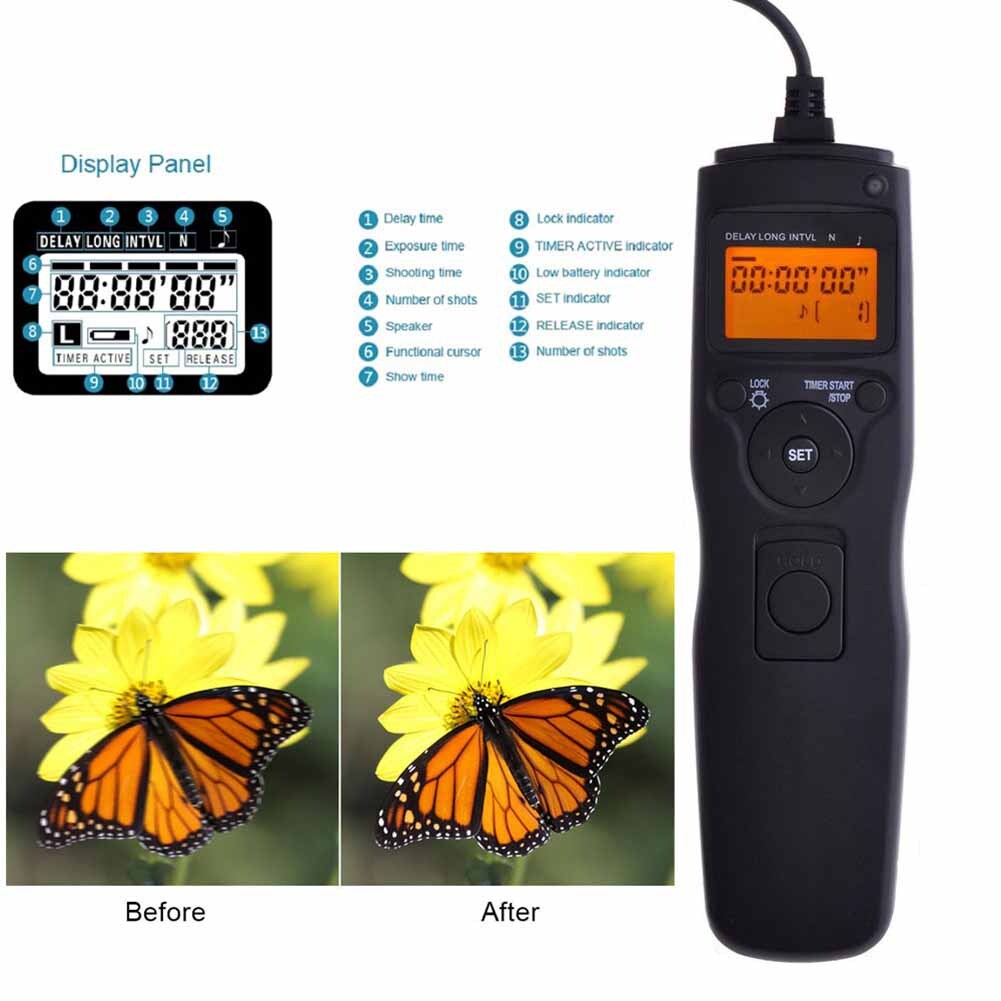 Timer Remote Shutter Release For Nikon with 10-Pin Connection D810 D850 Camera