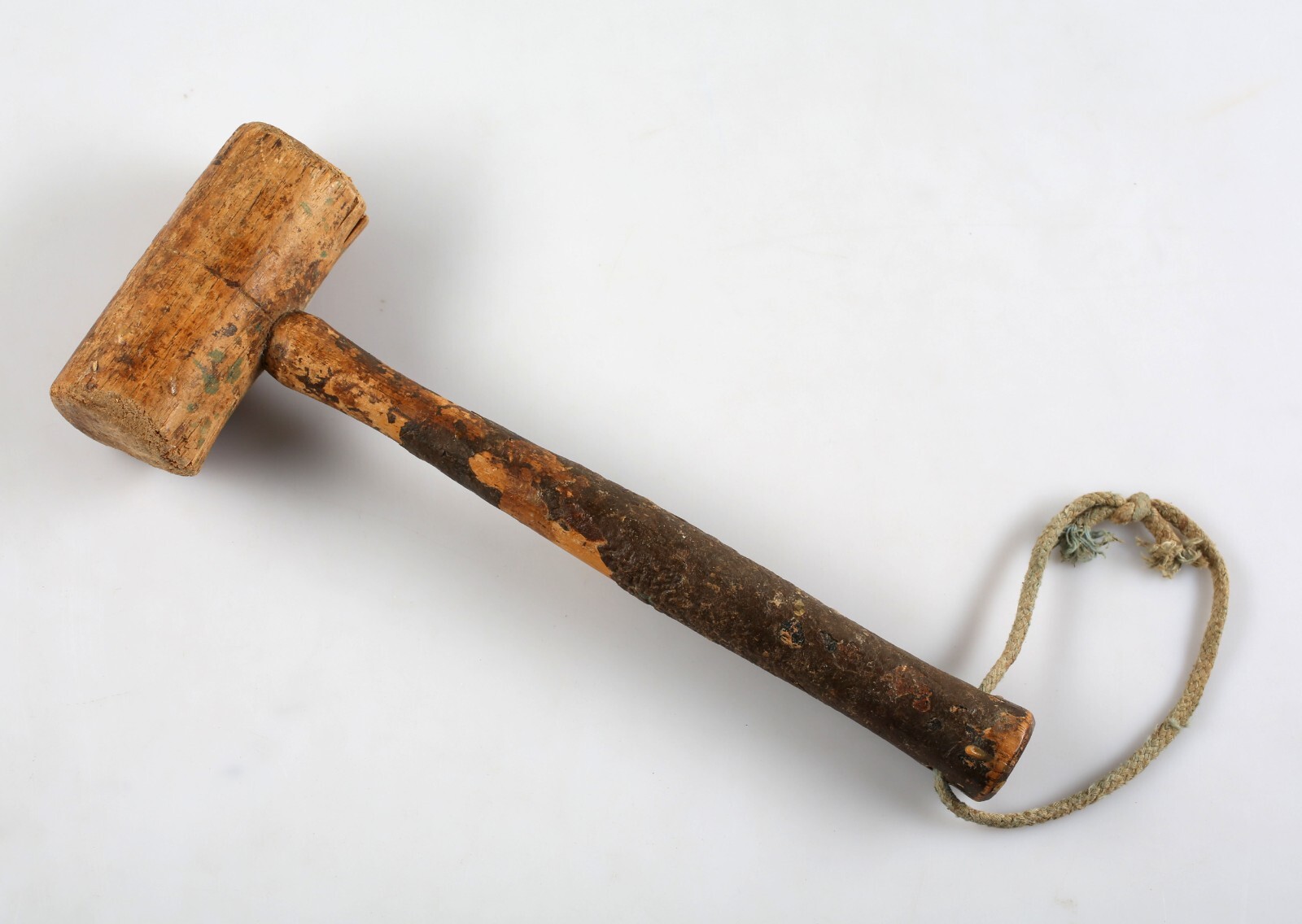 Vintage Wooden Mallet Primitive Rustic Hammer Decor Hanger