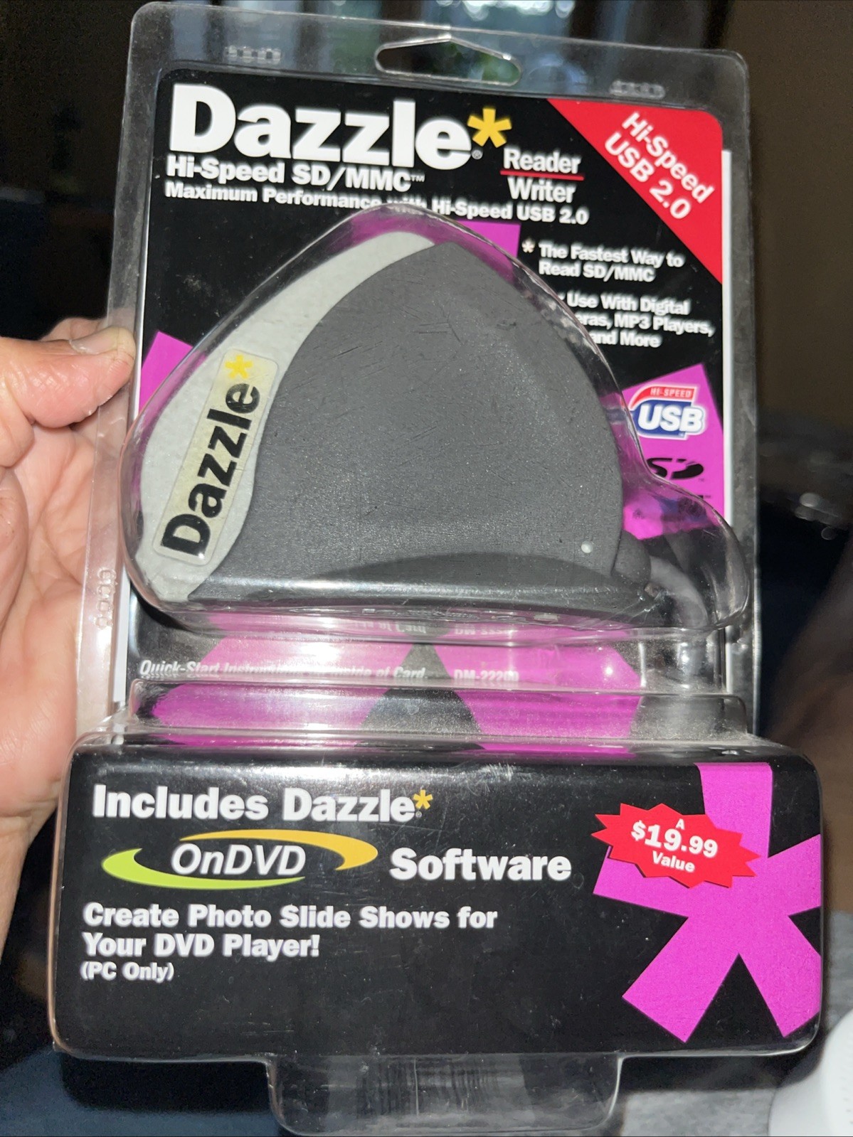 DAZZLE Reader Writer New Hi-Speed USB 2.0 SD/MMC VR