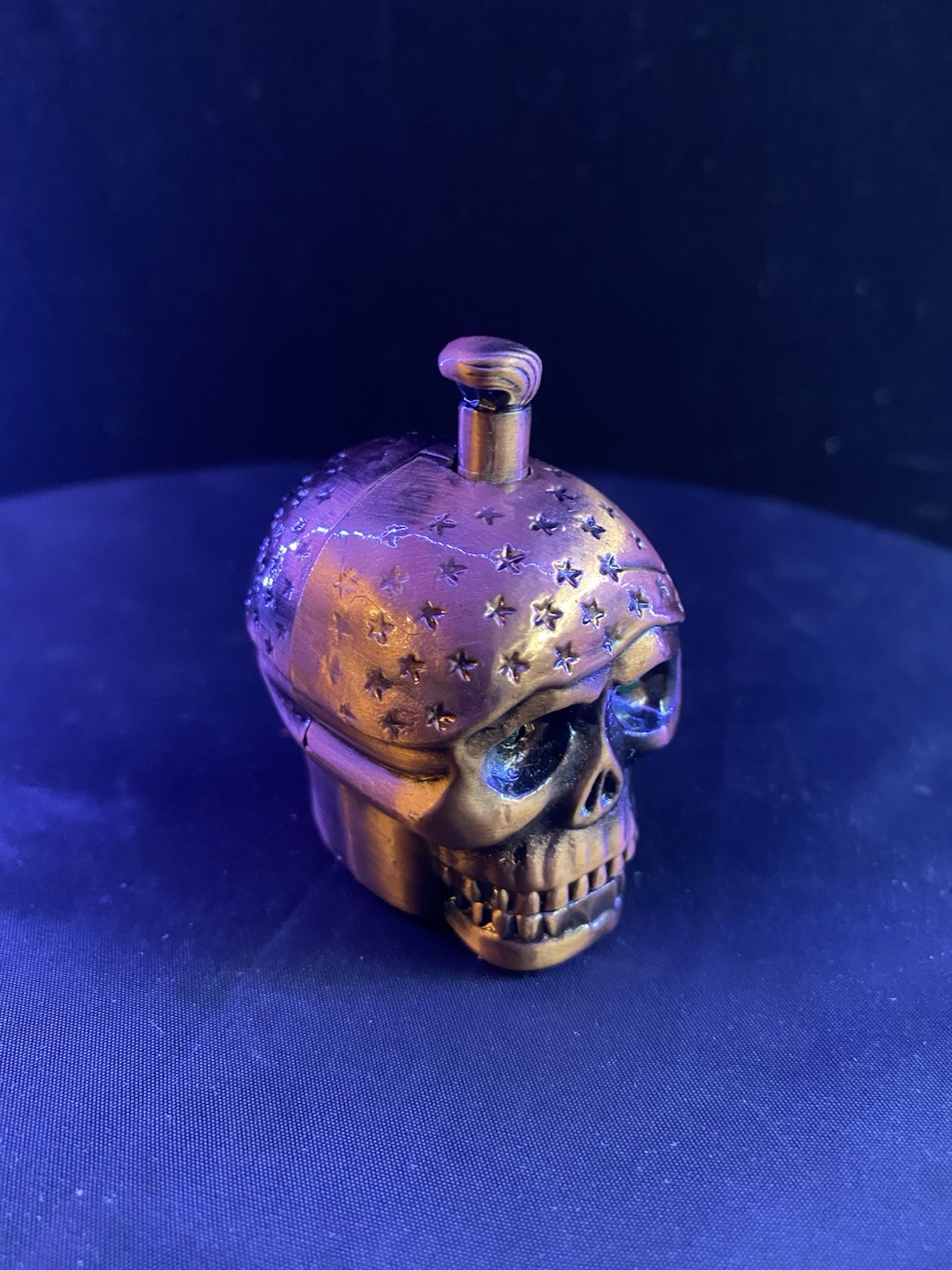 Vintage Skull Lighter Butane Novelty Collectible Retro