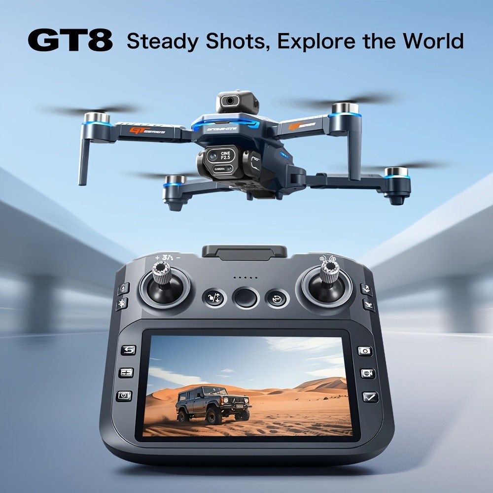 6K HD Camera Drone with FPV, 5G WiFi, Obstacle Avoidance, Dual Batteries Set
