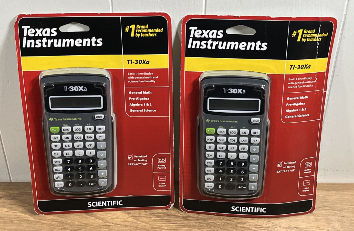 Set of 2 Texas Instruments TI-30Xa Scientific Calculators Brand New