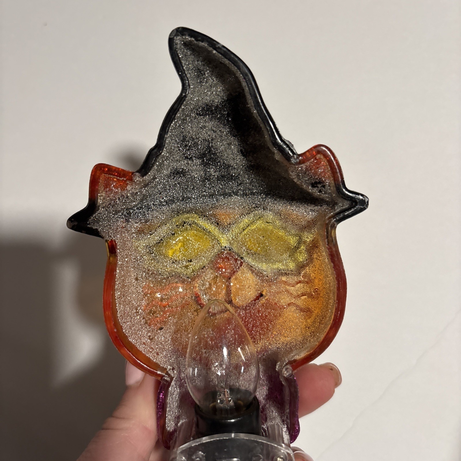 Halloween Bewitching Cat Nightlight With Swivel Plug Spooky