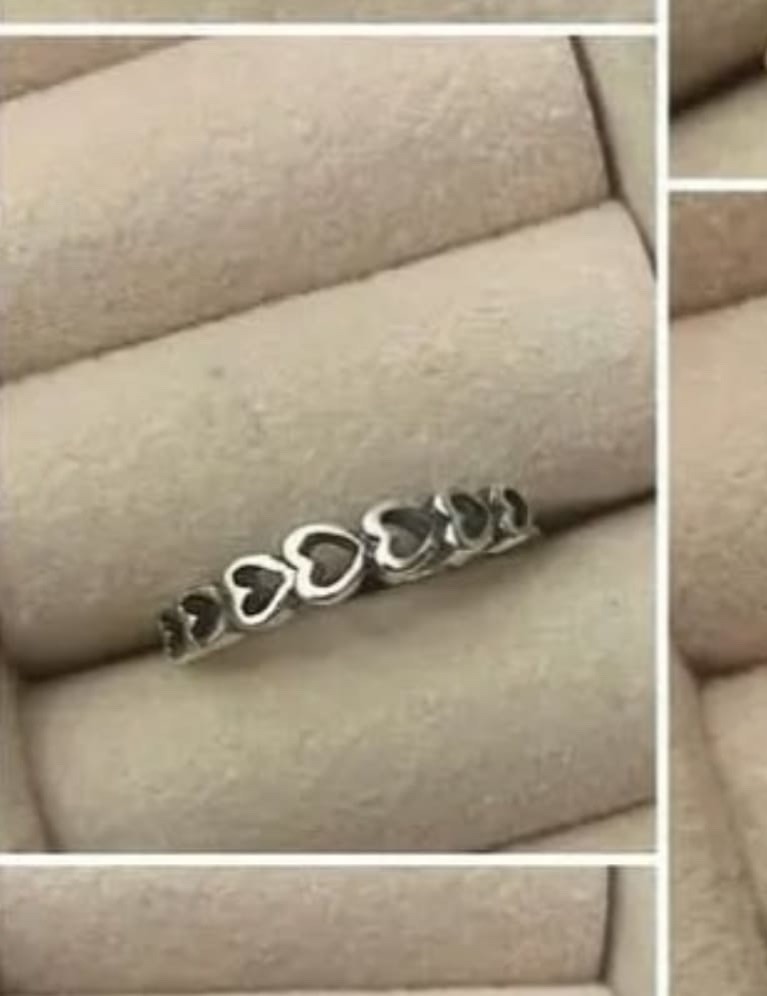 Heart Band Toe Ring 925 Sterling Silver Thin Adjustable Toe Ring