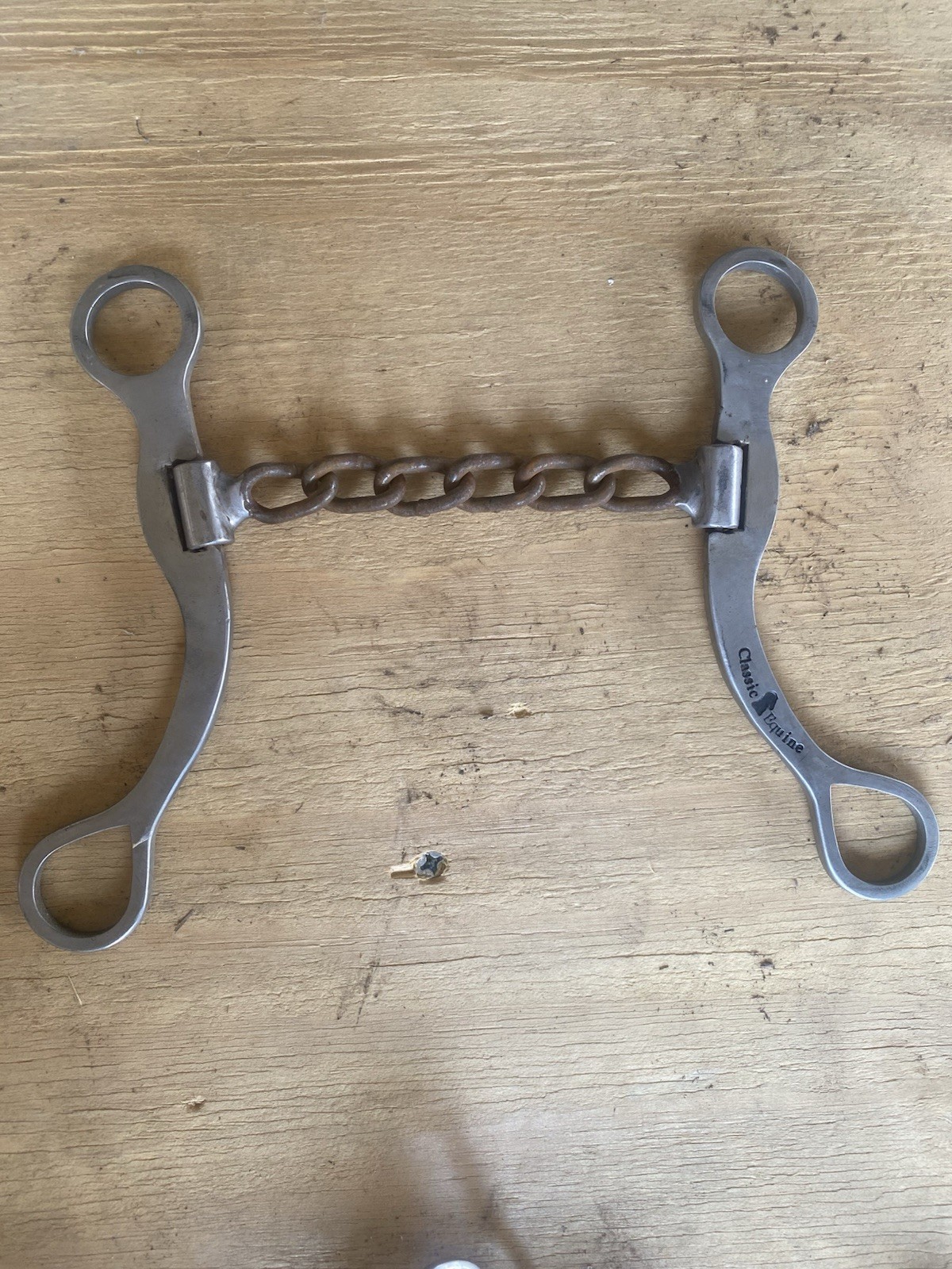 Classic Equine Western Horse Chain Mouthpiece Bit Stainless Steel