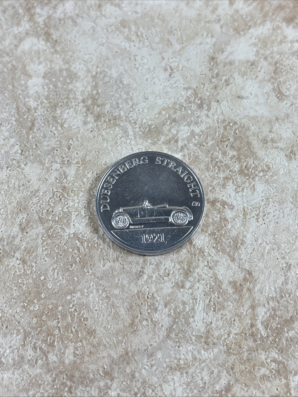 1921 Duesenberg Straight 8 Sunoco Car Antique Token Coin Series 2