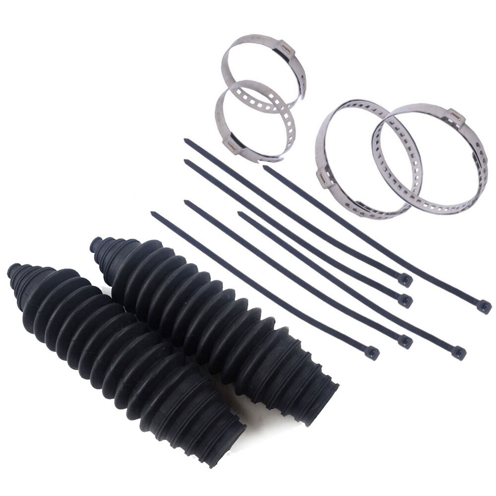 Universal Silicone Rack And Pinion Steering Boot Pinion Boot Gaiter Kit Black