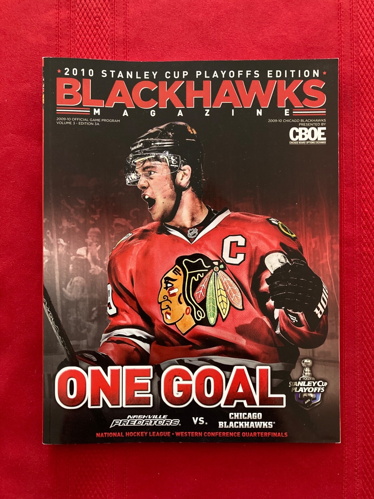 2009-2010 NHL Chicago Blackhawks playoffs program / Predators / Kane / Toews