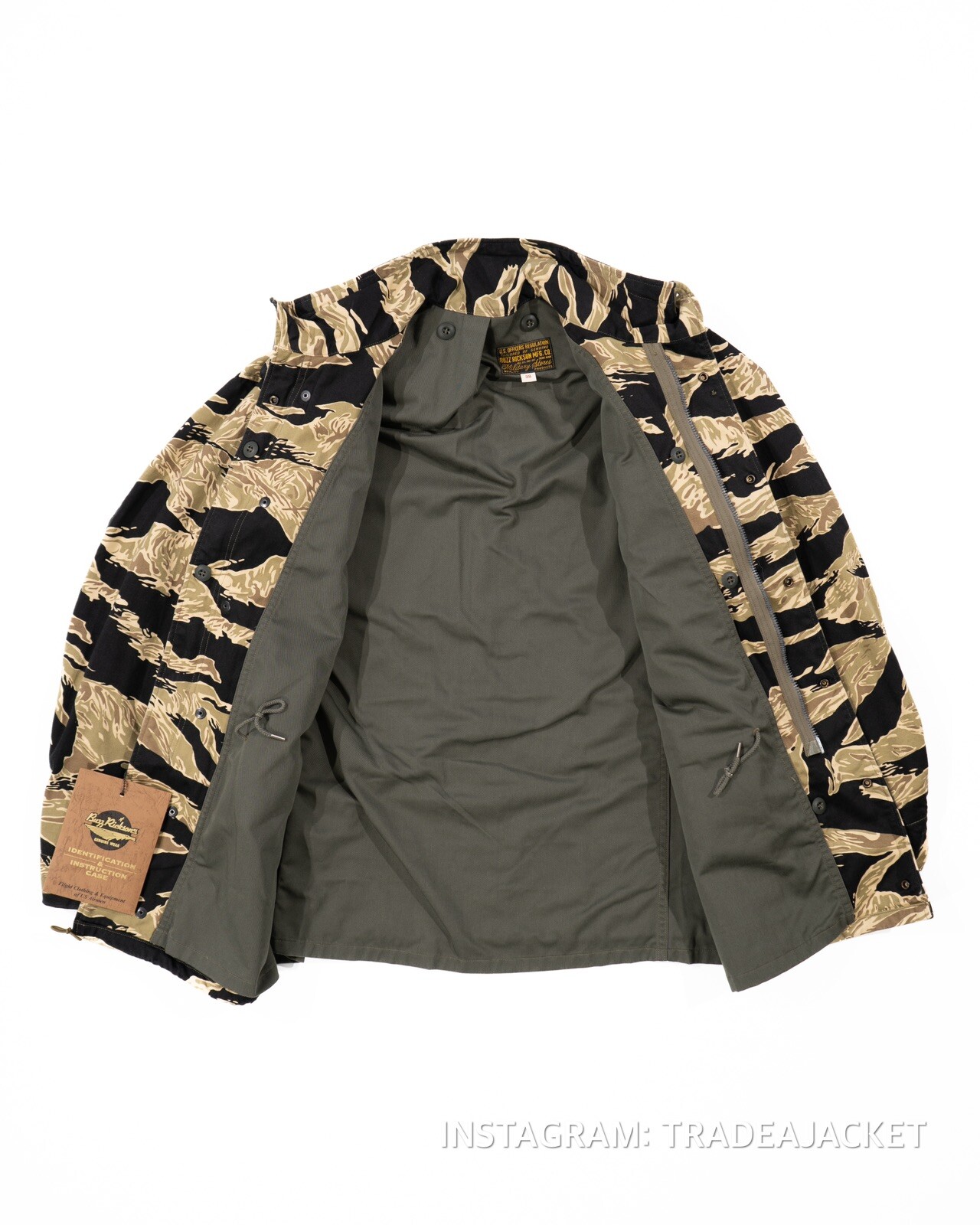 Buzz Rickson M-65 Field Jacket Golden Tiger Stripe Size 38
