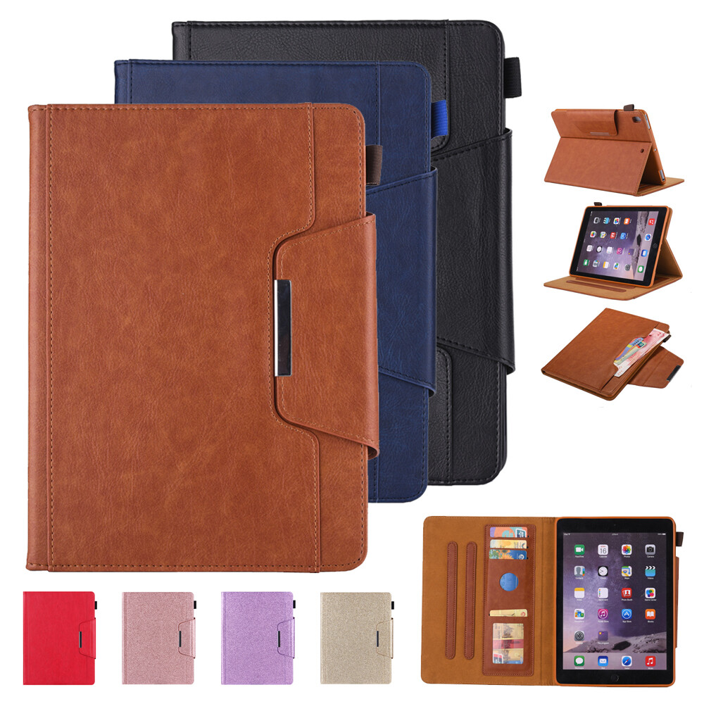 Smart Pocket Wallet Stand Case Cover for iPad 5 /6th/7th/8th/9th/10th Generation