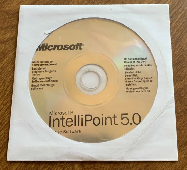 Microsoft IntelliPoint 5.0 Mouse Software CD