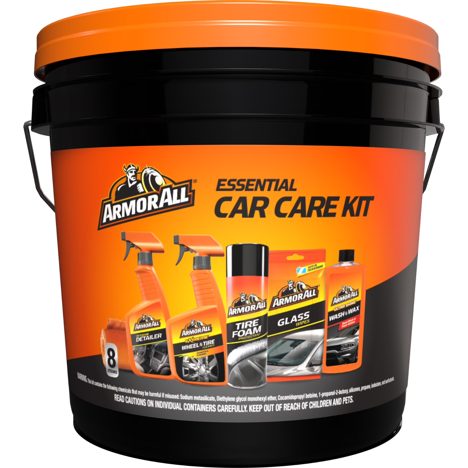 Armor All Car Cleaning Kit for Car Detailing, 8-Piece Set