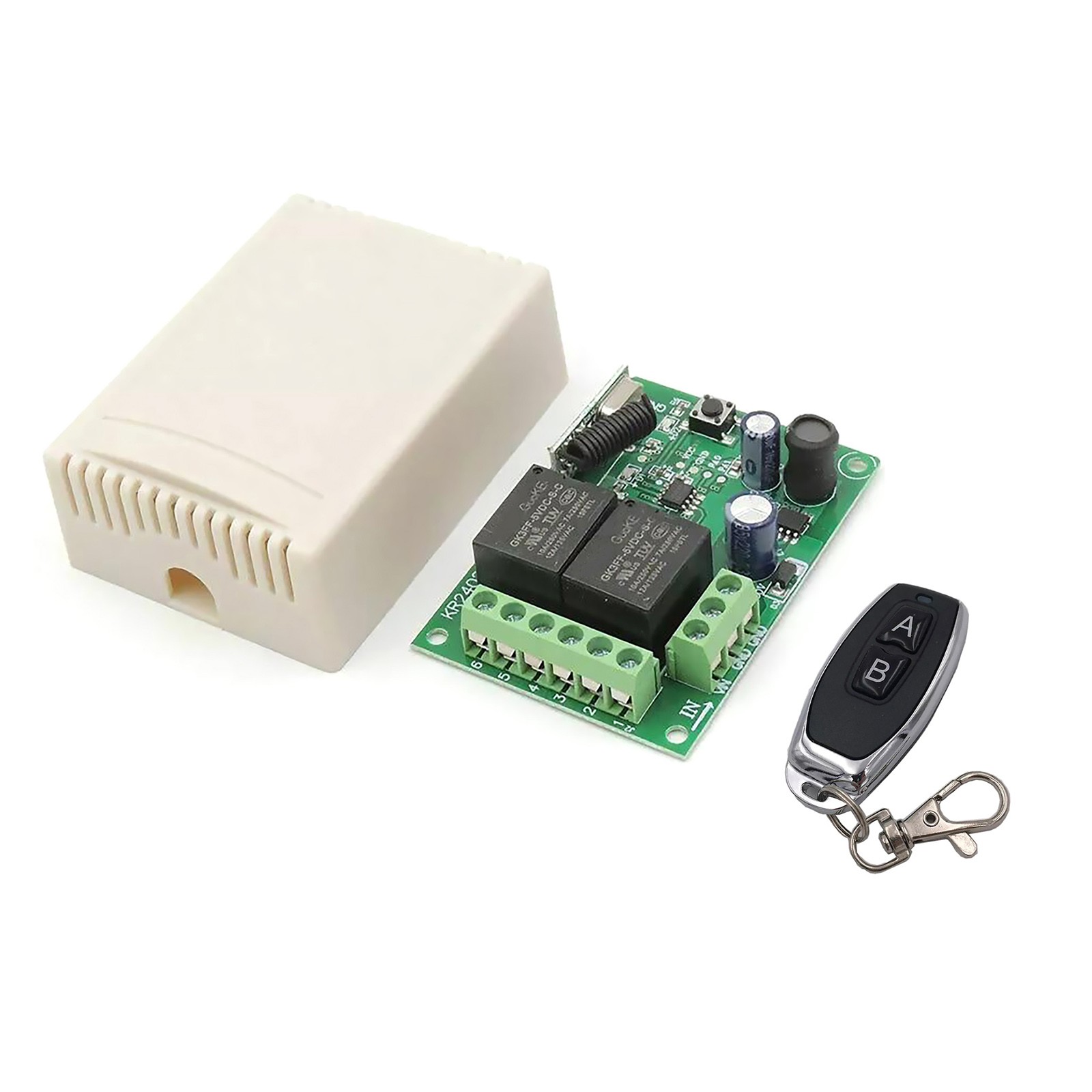 433MHz Universal Wireless Remote Control DC RF Relay Transmitter -107dbm
