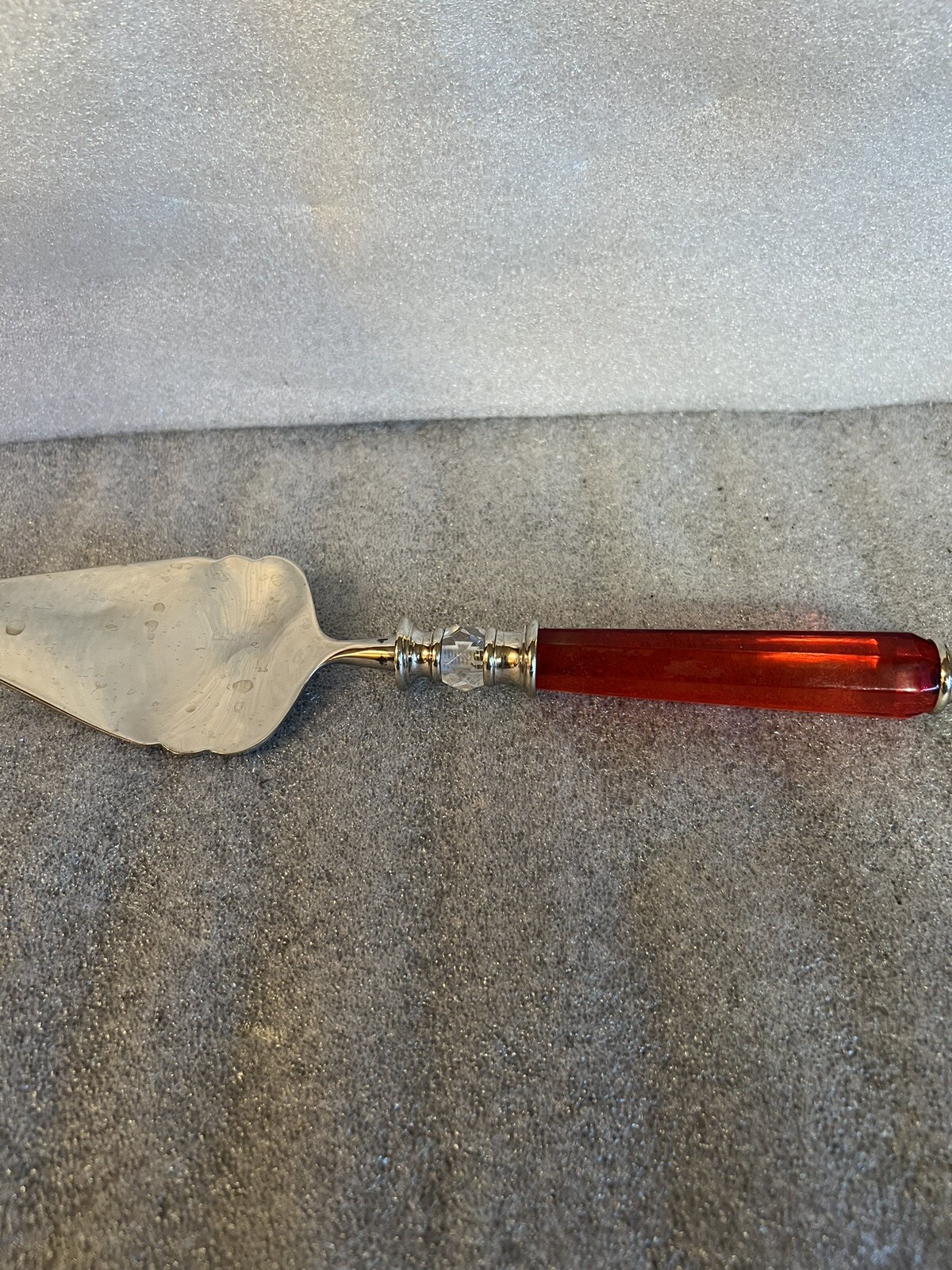 Lenox Red Jeweled Handle Cake Server