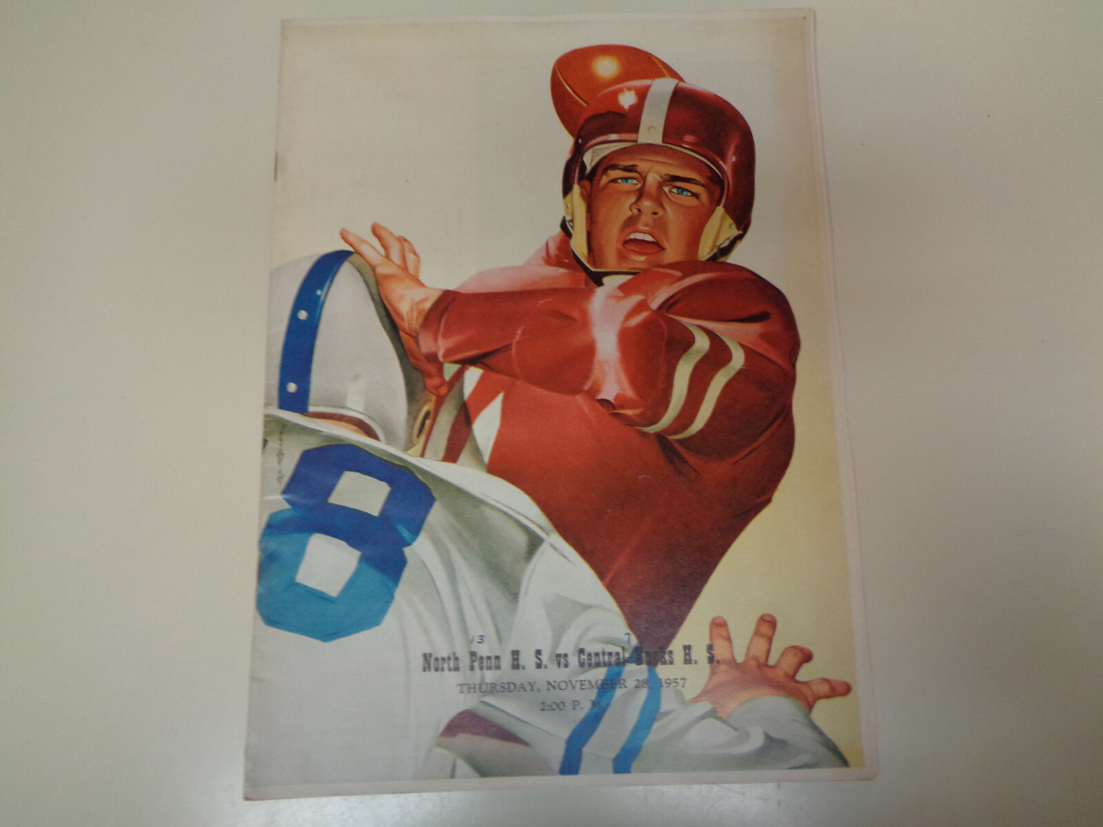 North Penn vs Central Bucks High School Football Program 1957 Coca Cola Ad