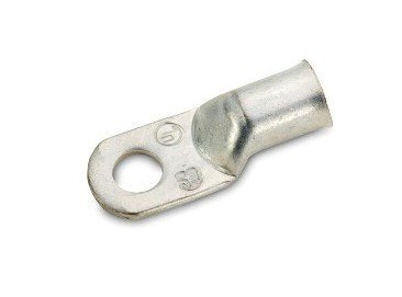 Crimp Supply 2 AWG Tinned Seamless Marine Lugs, 1/4" Post, 10 Pack