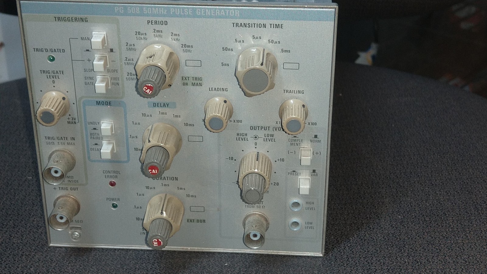 Tektronix PG 508 50Mhz Pulse Generator Plug-In Module Tested Working