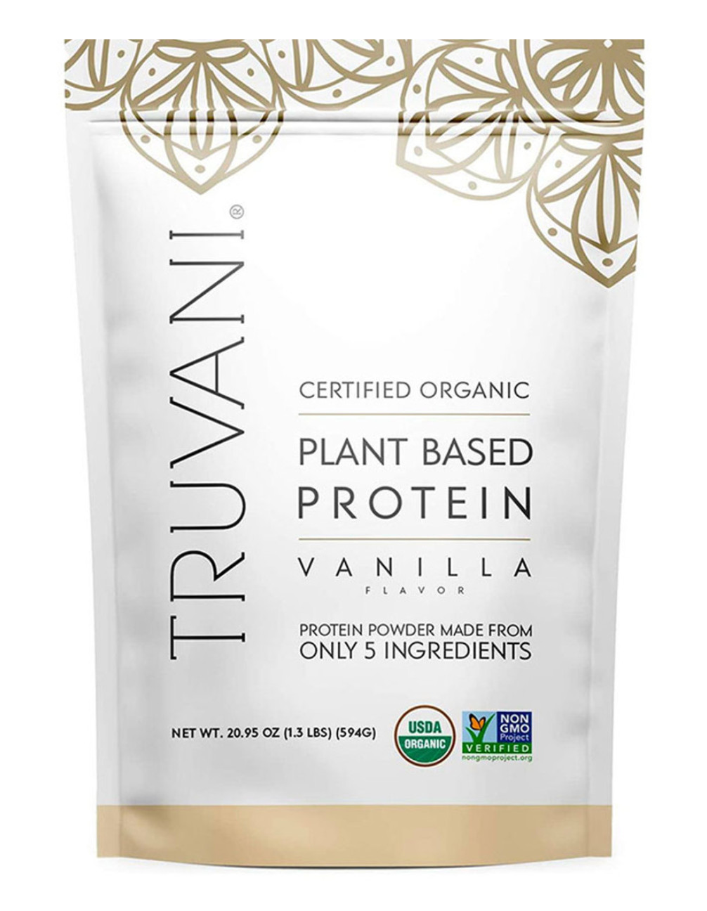 Truvani Plant Based Vanilla Protein Powder 20.9oz  20 Servings NEW Fast Shipping