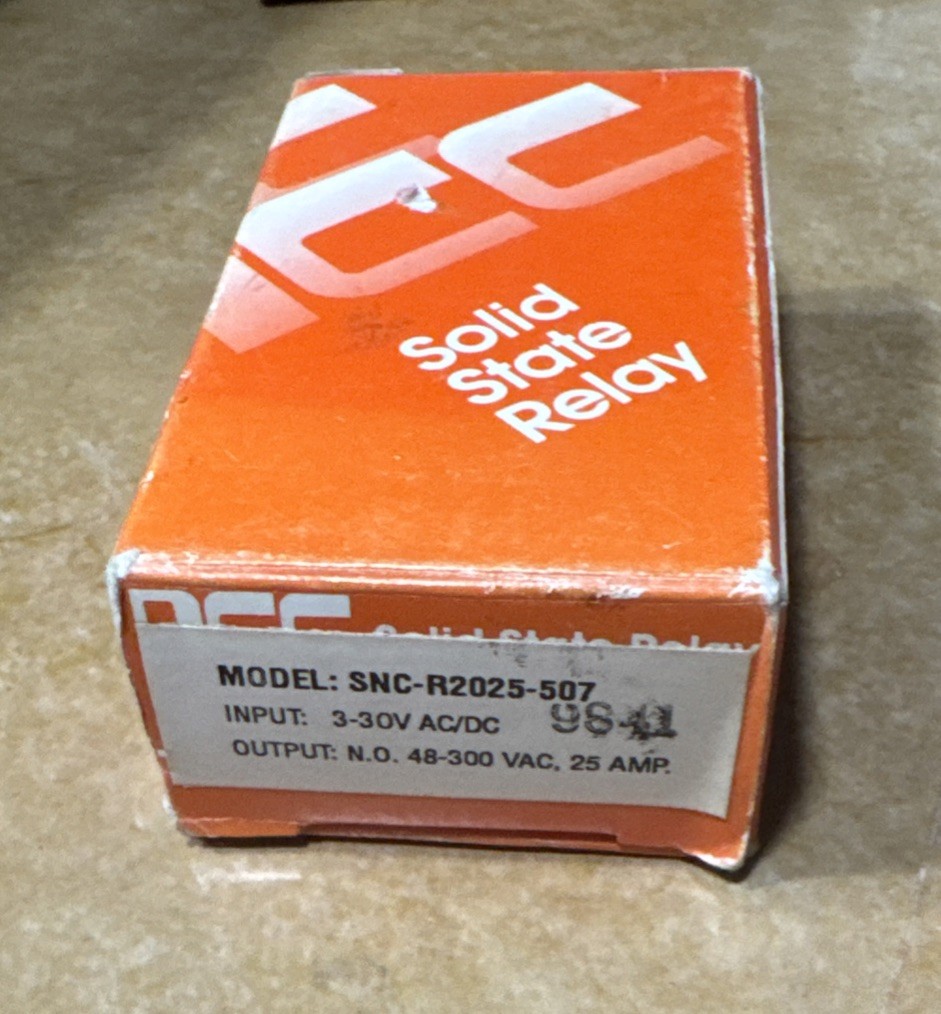 NCC National Controls Corp SNC-R2025-507 Solid State Relay