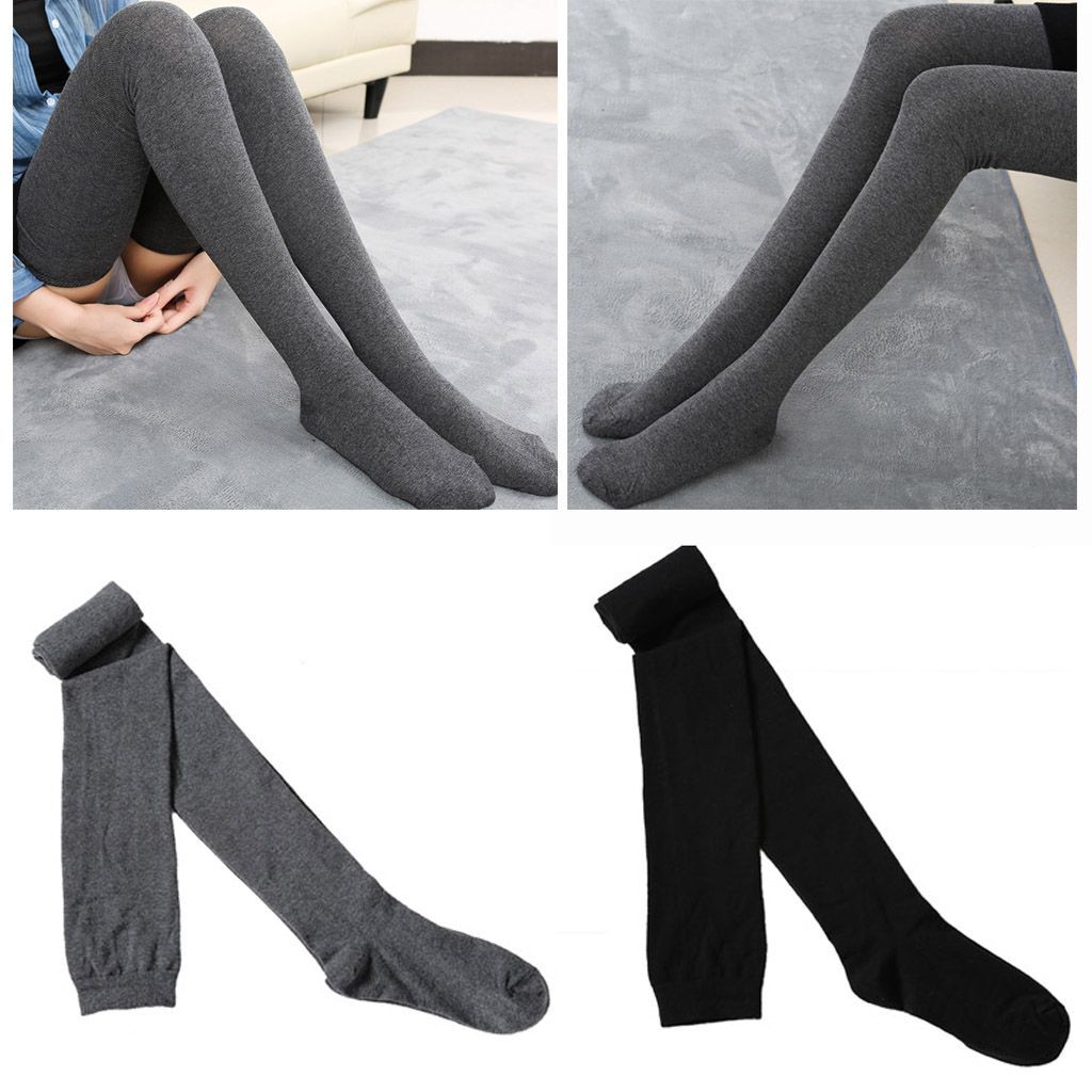 Women Girls Extra Long Boot Socks Antislip Over Knee Thigh High Warm Stockings