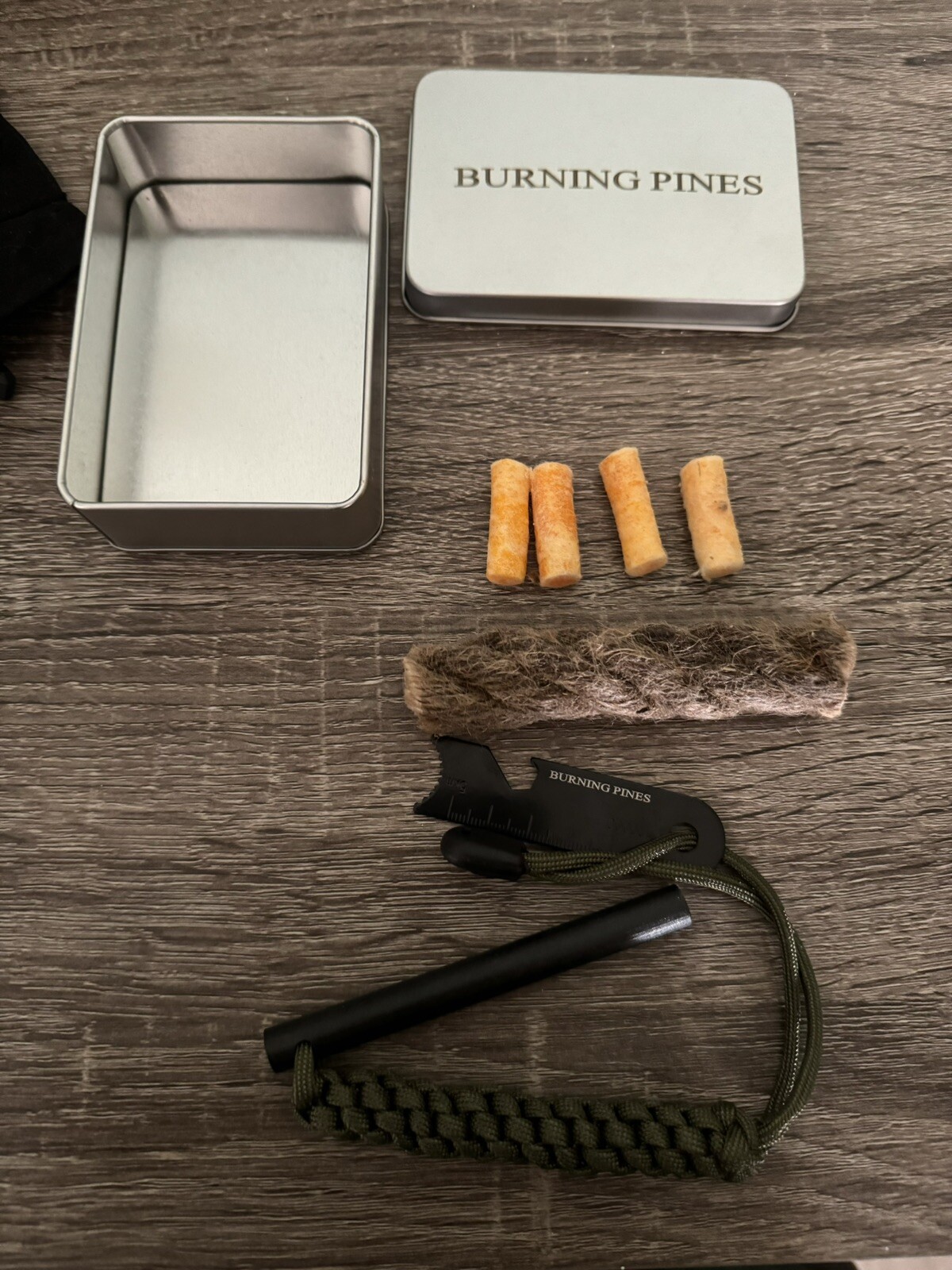 BURNING PINES Fire Starter Combo Kit - Soy Wax Rope & (4)Fire Plugs 🔥