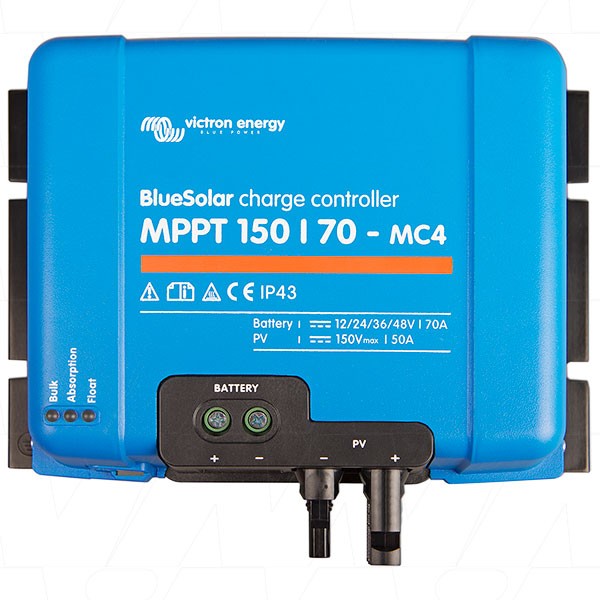 Victron Energy BlueSolar MPPT 150/70-MC4 BlueSolar 12V/24V/36V/48V 70A Solar