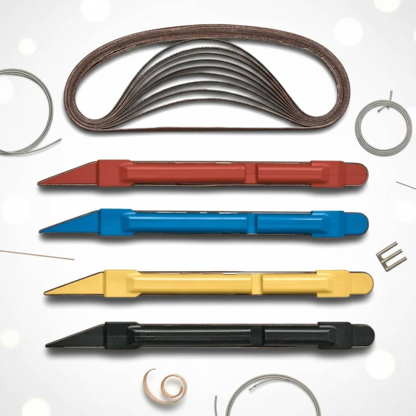 Fret Sanding Pennant-Slip Handle Guitar Fret Dressing Kit Professional Grade
