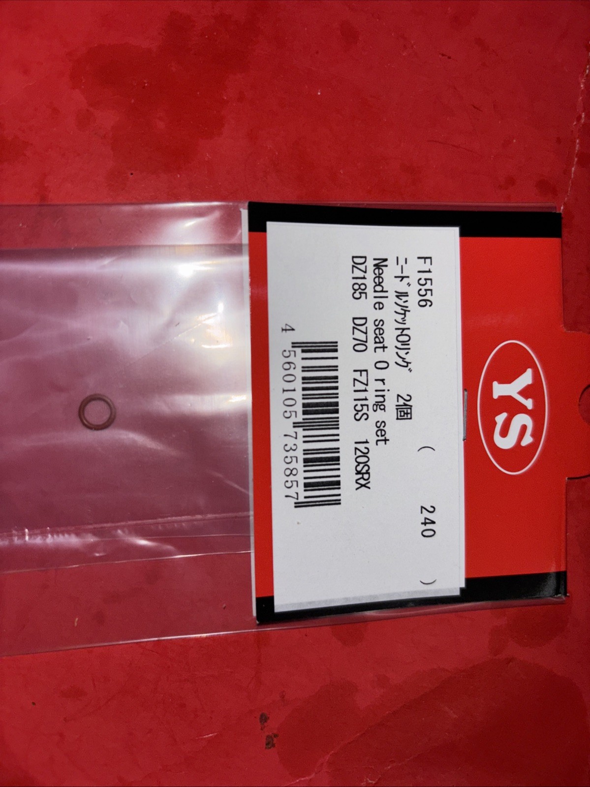 YS DZ185-DZ70-FZ115S-120SRX-61RC NEEDLE SEAT  O RING SET  F1556 NIP