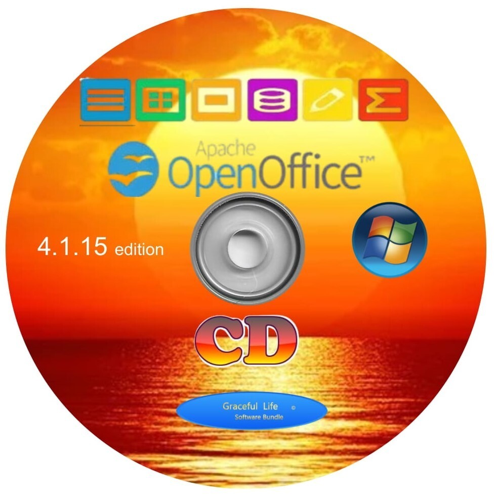 Open Office Suite Software Windows Word Processing ~ Home Student Business CD-R