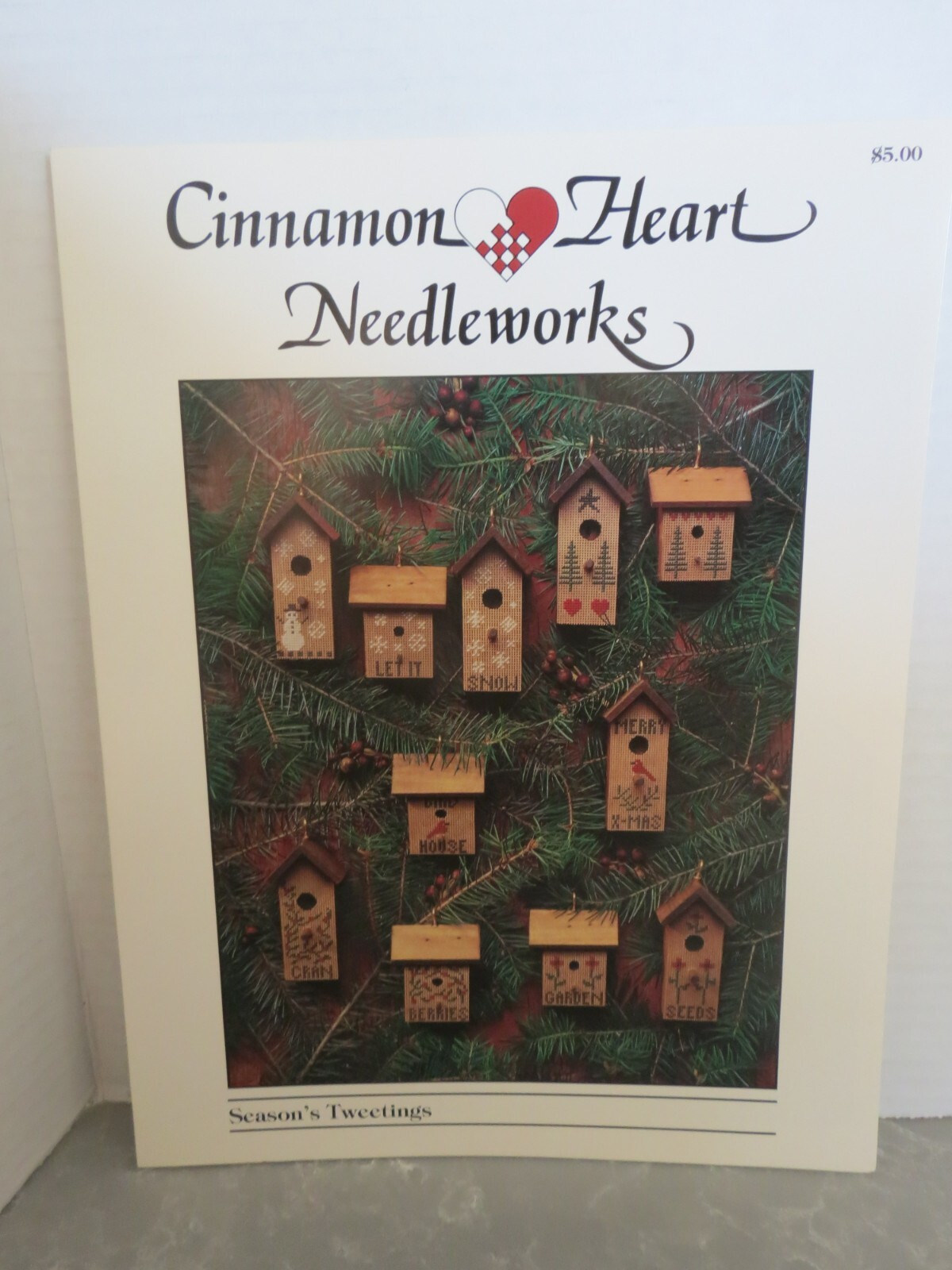 Cinnamon Heart Needleworks - Season's Tweetings - Counted Cross Stitch Leaflet