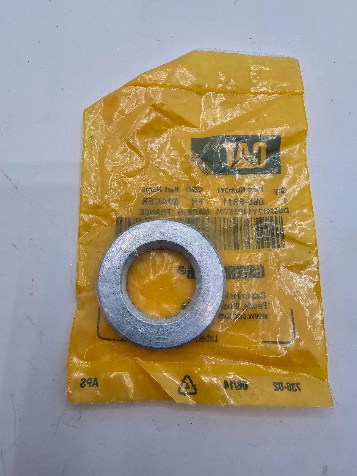 (QTY 5) CAT 085-9311 Spacers Fits Wheeled Excavator M322C M316C M318C M315C