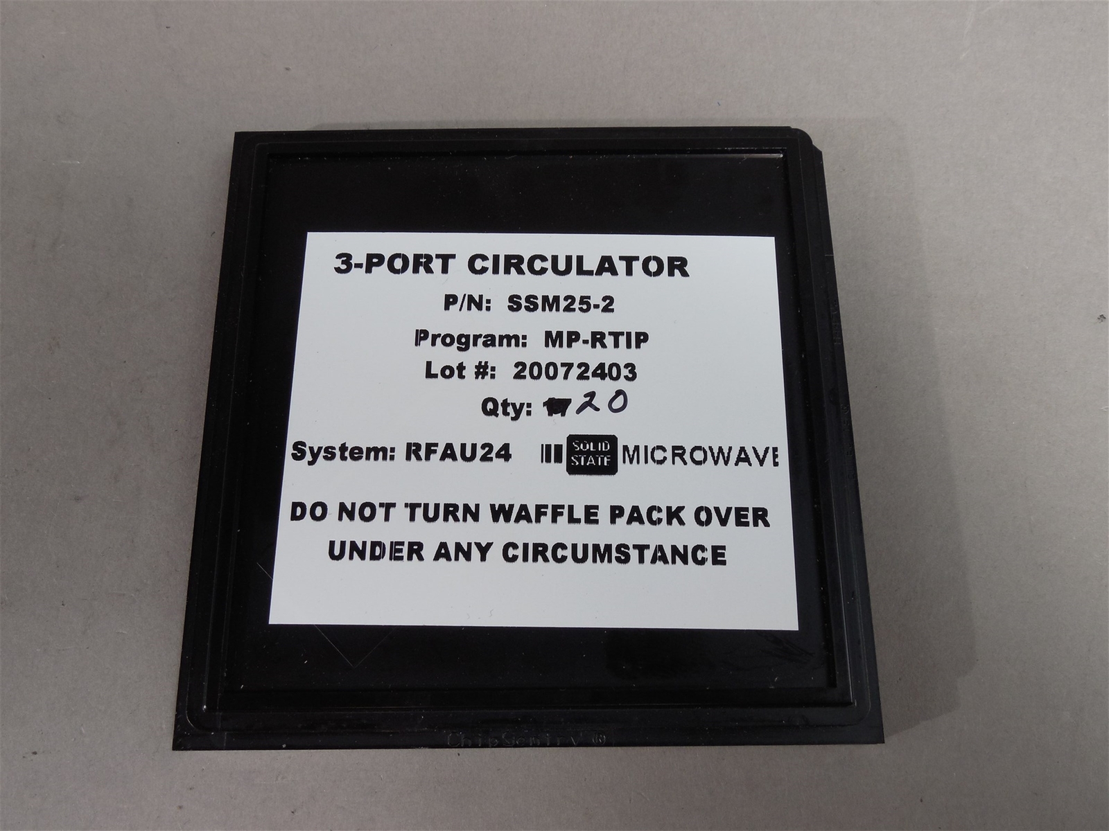 Solid State Microwave SSM25-2 3-Port Circulator w/Gold MP-RTIP - NEW