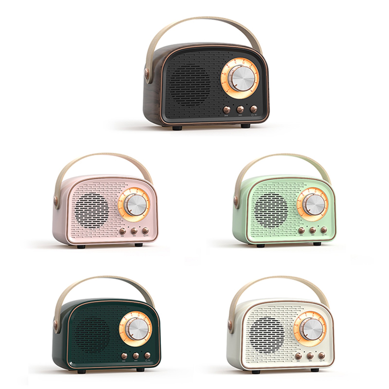 Portable Retro Bluetooth Speakers Wireless Vintage Speaker Outdoors for Home