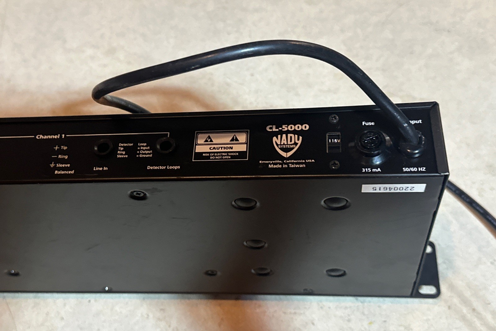 NADY AUDIO CL-5000 DUAL CHANNEL COMPRESSOR LIMITER WITH GATE