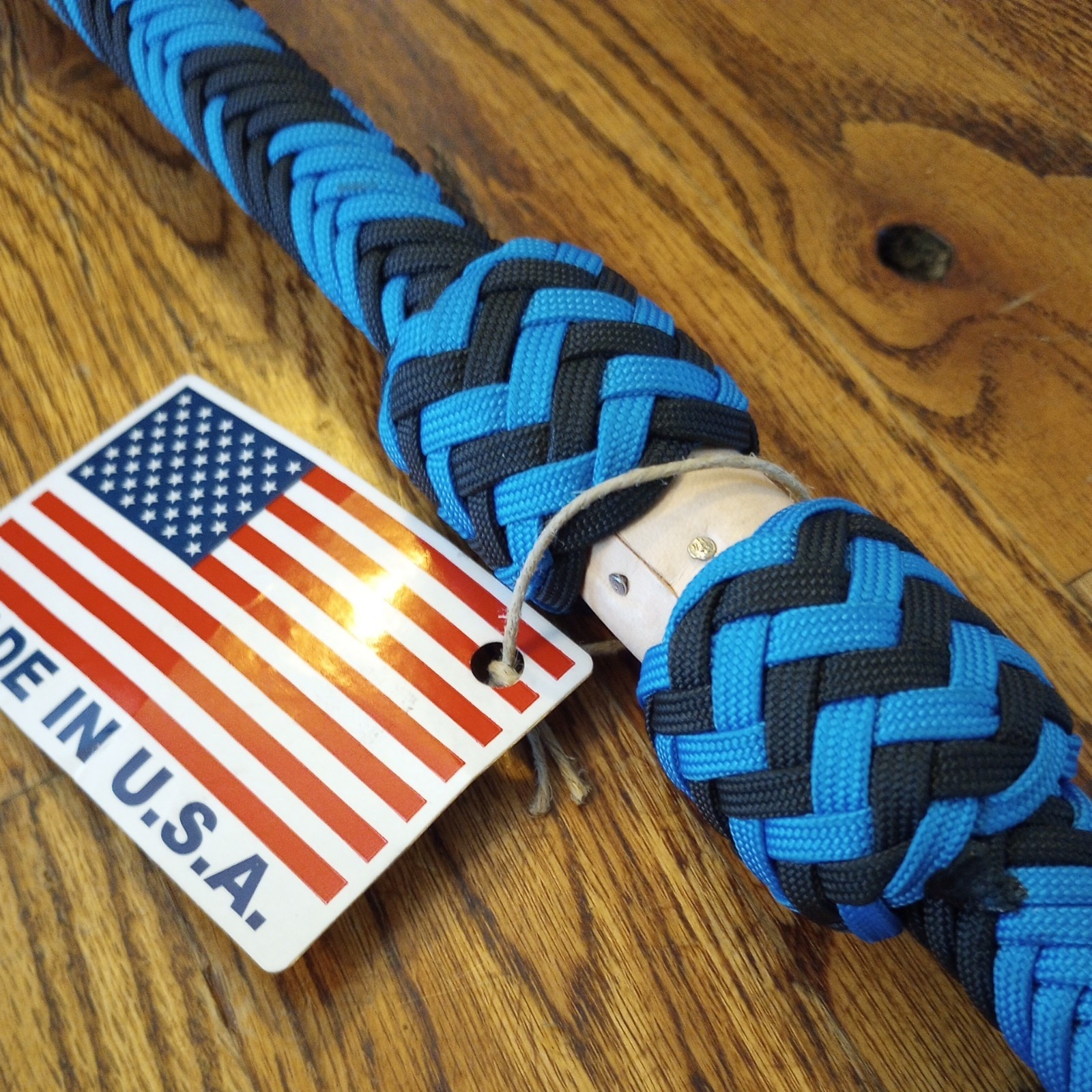 Handmade in USA 7 Foot Braided Paracord Bull Whip