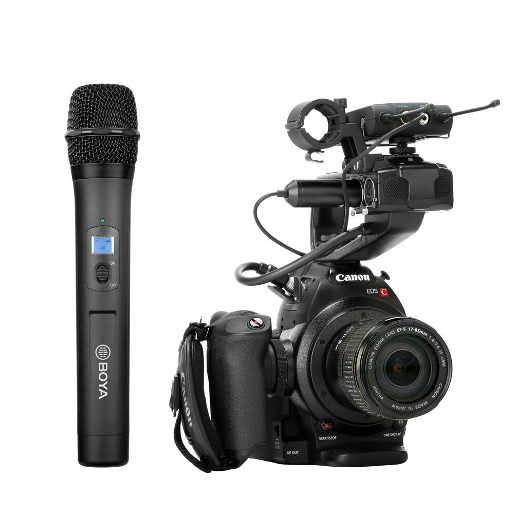 BOYA BY-WM8 Pro Handheld UHF Dual-Channel Wireless Lavalier Microphone System