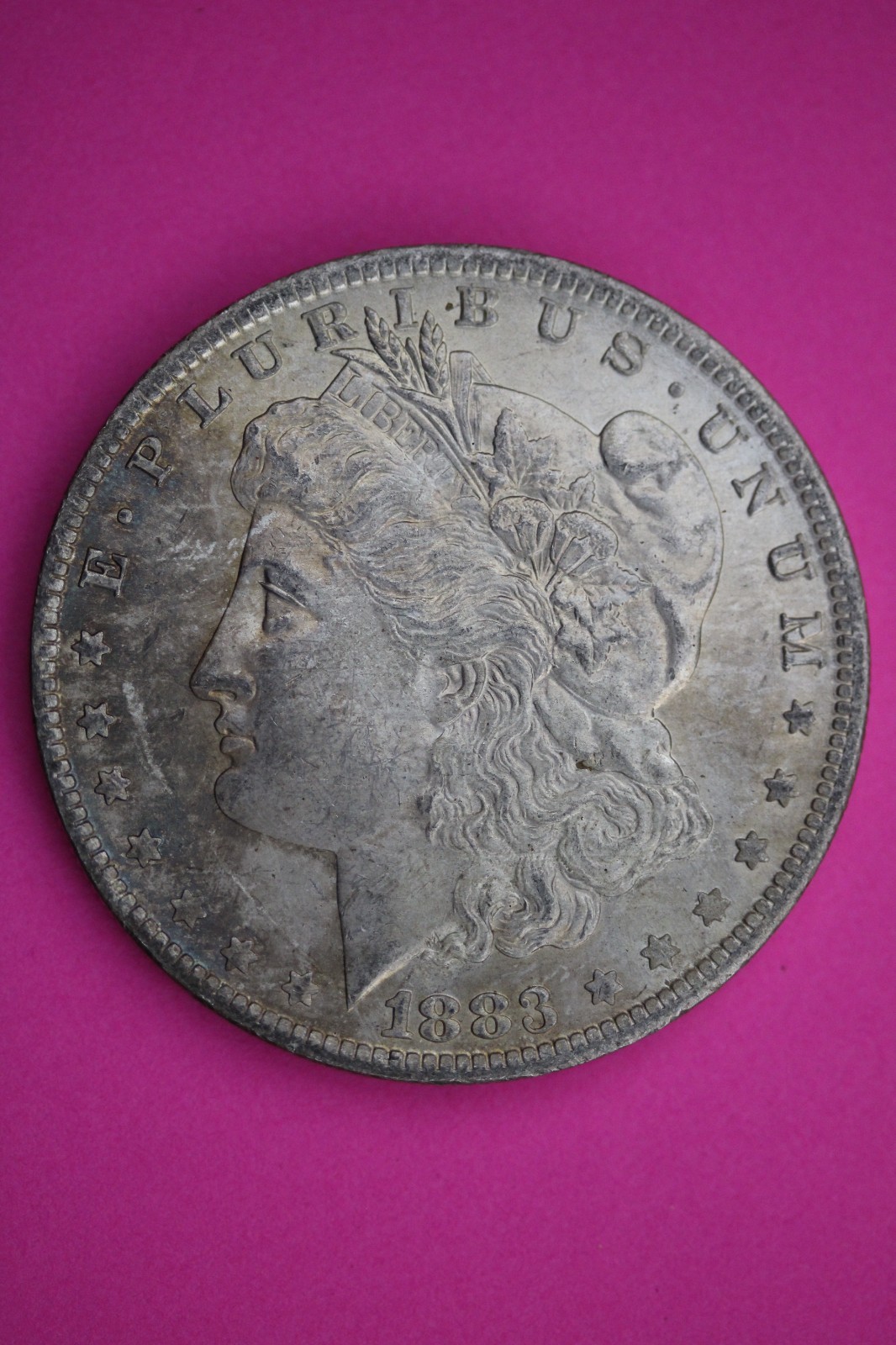 Toned 1883 O Liberty Morgan Silver Dollar Guaranteed Authentic Coin 3274