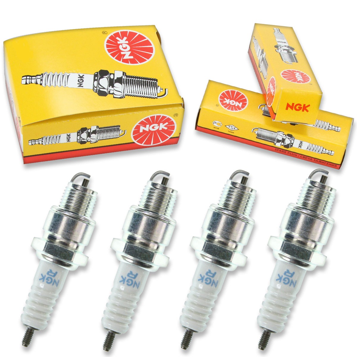 4pcs 01-12 KYMCO People 50 NGK Standard Spark Plugs 49cc 2ci Kit Set Engine gg